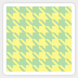 Orchard Houndstooth - Green and Yellow Sticker